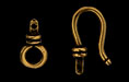 Hook Cap Insert Toggle : Antique Brass