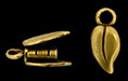 Leaf Locking Pinch Tube 14/6mm : Antique Brass