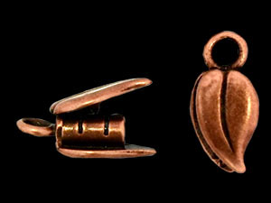 Leaf Locking Pinch Tube 14/6mm : Antique Copper