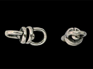 Revolving Link 13/6mm : Antique Silver