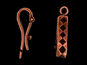 Harlequin Locking Bail 16/4mm : Antique Copper