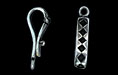 Harlequin Locking Bail 16/4mm : Antique Silver