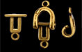 Horseshoe Clasp Set : Antique Brass