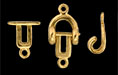 Horseshoe Clasp Set : Gold