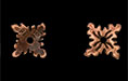 Oak Leaf Cap 6mm : Antique Copper