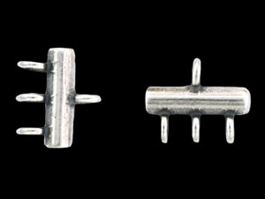 Strand Connector 10/12mm : Antique Silver