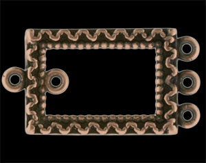 Pendant Frame 22/12mm : Antique Copper