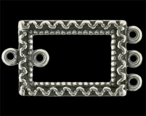 Pendant Frame 22/12mm : Antique Silver