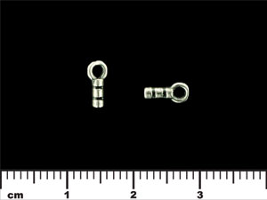 Crimp Tube with Loop 8/2mm : Antique Silver