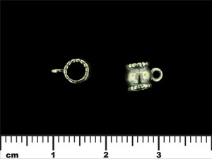 Tube Bail 8/6mm : Antique Silver