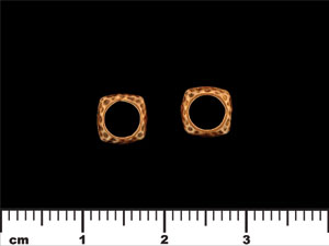 Hammered Square Spacer 7/2mm : Antique Copper
