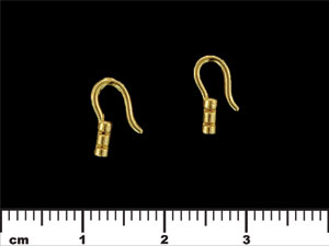 Crimp Tube with Hook 11/6mm : Brass