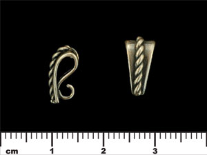 Rope Bail 13/8mm : Antique Silver