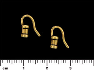 Crimp Tube with Hook 11/3mm : Antique Brass