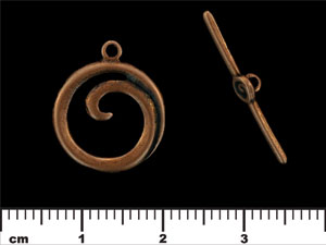 Spiral Toggle Set : Antique Copper