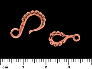Whimsy Hook and Eye Clasp : Antique Copper