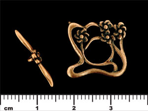 Art Nouveau Toggle Set : Antique Copper