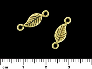 Leaf Link 15/5mm : Antique Brass
