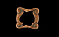 Scrolling Bead Frame 13/15mm : Antique Copper