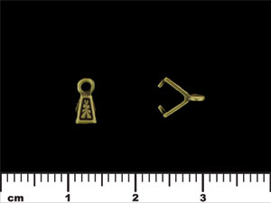 Pinch Bail 8/3mm : Antique Brass