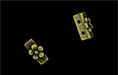 Two Hole Spacer Bar 11/5: Antique Brass
