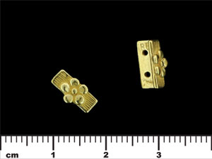 Two Hole Spacer Bar 11/5mm : Gold
