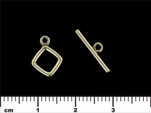 Square Toggle : Antique Silver