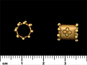 Flower Spacer Tube 11/9mm : Antique Brass