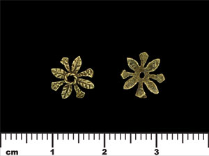 Foliage Cap 9/3mm : Antique Brass