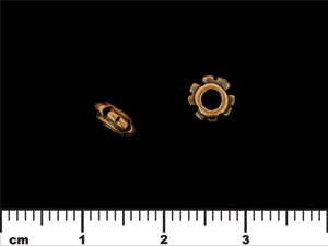 Notched Spacer 6/3mm : Antique Copper