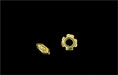 Notched Spacer 6/3mm : Gold