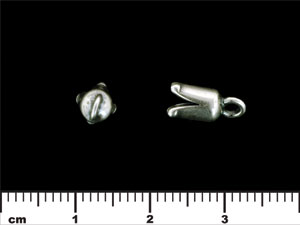 Tulip Crimp 12/5mm : Antique Silver