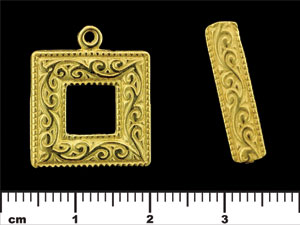 Square Frame Toggle : Gold