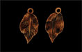 Detailed Leaf Pendant 20/10mm : Antique Copper
