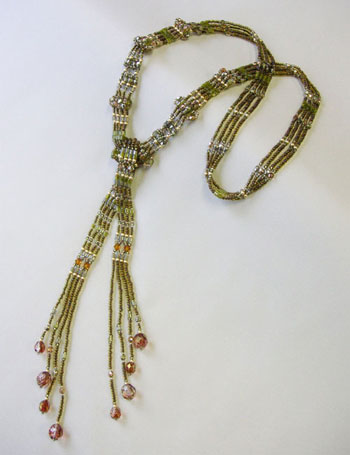 Bead Artistry Kits : Lariat w/ Cylinder Accents - Yellow-Green