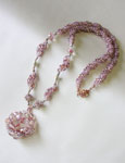 TOHO - Bead Artistry Kits : Spiral Rope Stitch Necklace - Mauve
