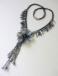 TOHO - Bead Artistry Kits : Flower Necklace - Gray