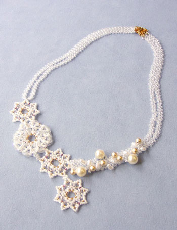 Bead Artistry Kits : Snowflake Necklace - White