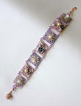 Bead Artistry Kits : Bracelet w/ Square Flower Motif -Purple