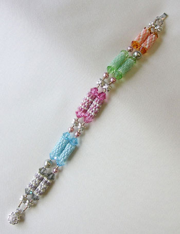 Bead Artistry Kits :Tubular Brick-Stitch Bracelet -Bright Multi