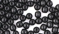 Loose Round Beads 4mm : Loose - Jet