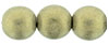 Round Beads 10mm : Metallic Suede - Gold (Loose)