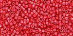 Matubo 10/0 (2,1 mm) Tube 2.5" : Luster - Coral Red