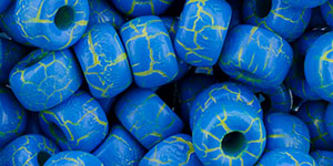 Matubo Seed Bead 2/0 (loose) : Ionic Blue/Yellow