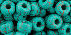 Matubo Seed Bead 2/0 Tube 5.5" : Ionic Turquoise Green/Brown