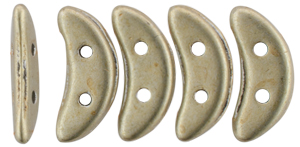 CzechMates Crescent 10 x 3mm (loose) : ColorTrends: Sueded Gold Cloud Dream
