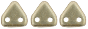 CzechMates Triangle 6mm (loose) : ColorTrends: Sueded Gold Cloud Dream