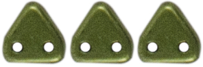 CzechMates Triangle 6mm (loose) : ColorTrends: Sueded Gold Fern