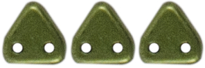 CzechMates Triangle 6mm (loose) : ColorTrends: Sueded Gold Fern