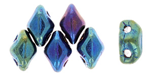 MiniGemDuo 6 x 4mm (loose) : Iris - Blue